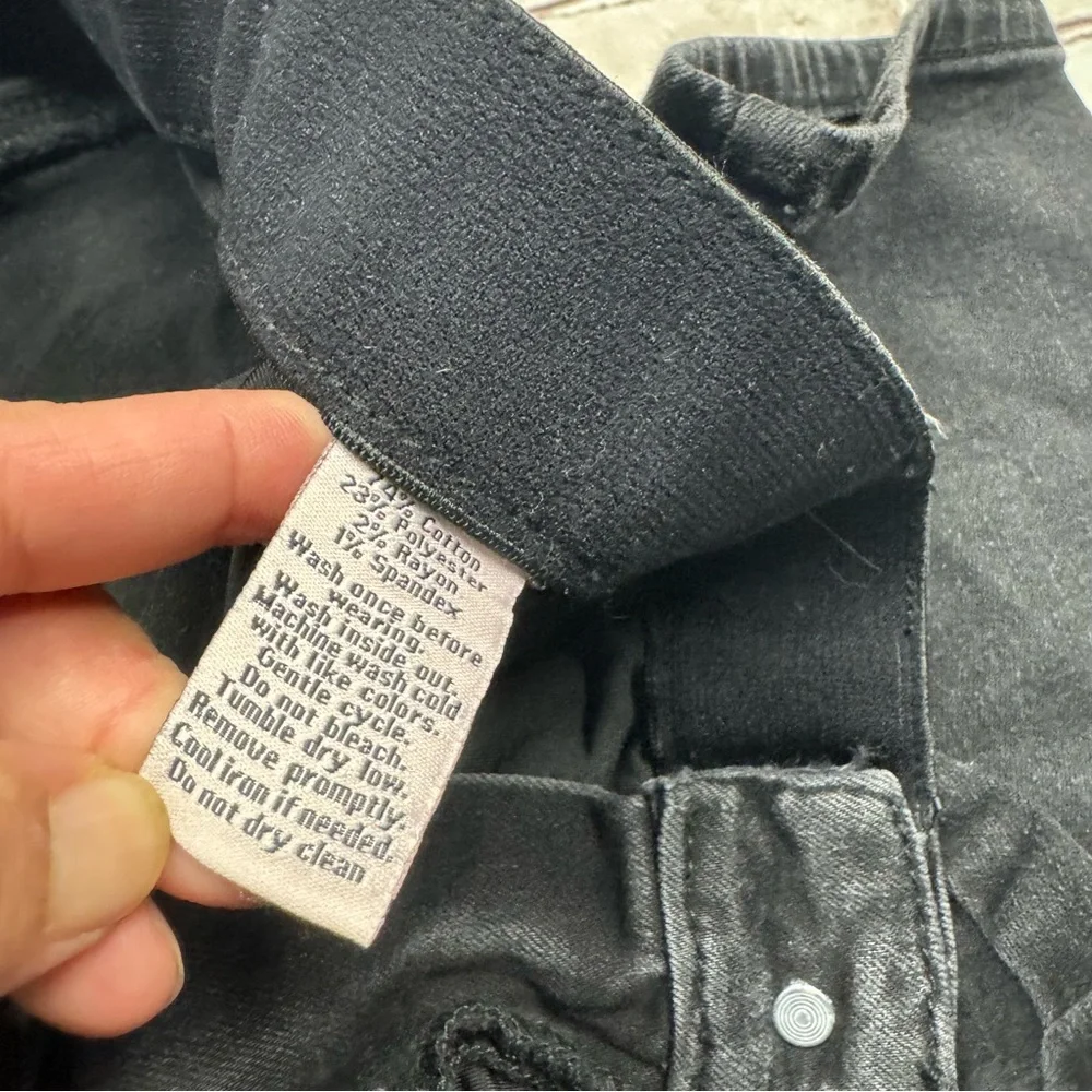 Juicy Couture plus Sz 16 black ankle crop jeans pants - Picture 8 of 10